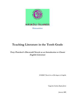 Teaching Literature in the Tenth Grade