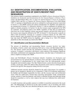 Identification, Documentation, Evaulation and Registation of Ohio`s