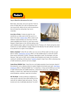 Top 10 Must-Do Adventures for 2007