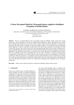 A Fuzzy Perceptual Model for Ultrasound Sensors Applied to