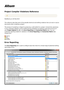 Project Compiler Violations Reference
