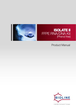 ISOLATE II FFPE RNA/DNA Kit
