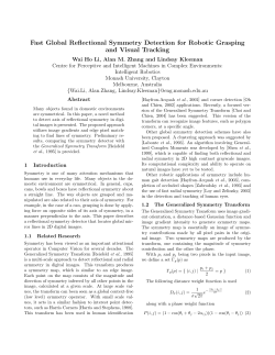 Fast Global Reflectional Symmetry Detection for Robotic Grasping