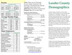 Lander County Demographics - Battle Mountain Chamber of