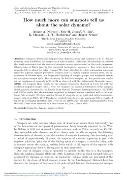 How much more can sunspots tell us about the solar dynamo?