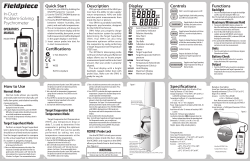 In Duct Diagnostic Psychrometer