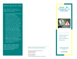 Help! My Computer is Infected!