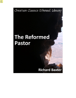 The Reformed Pastor by Richard Baxter