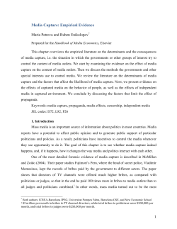 Media Capture: Empirical Evidence