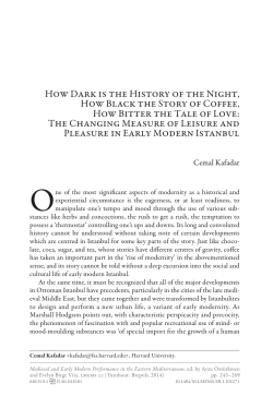 HowDarkisthe Historyofthe Night, HowBlackthe StoryofCoffee