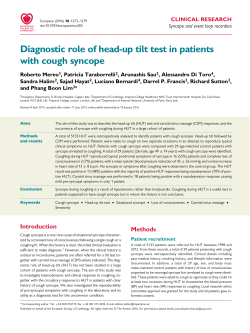 Diagnostic role of head-up tilt test in patients with cough syncope