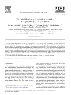 The solubilization and biological activities of Aspergillus b-(1!3)