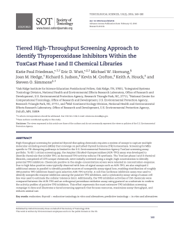 Tiered High-Throughput Screening Approach to