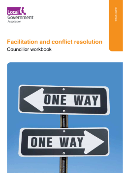 Facilitation and conflict resolution