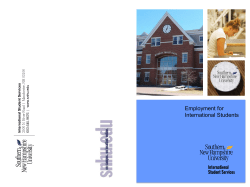 Employment for International Students