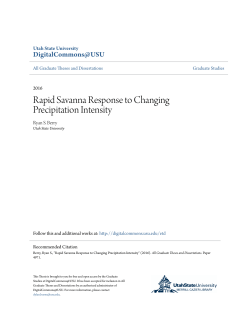 Rapid Savanna Response to Changing Precipitation Intensity