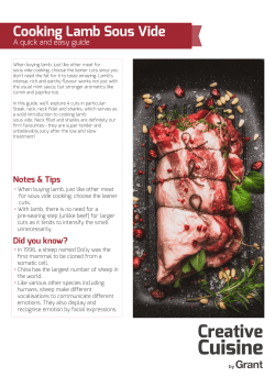 Sous Vide Guide to Lamb - Grant Creative Cuisine