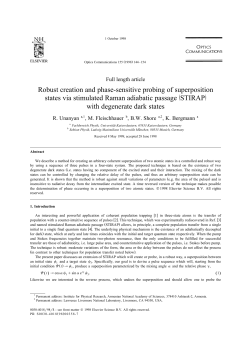 Robust creation and phase-sensitive probing of superposition ž