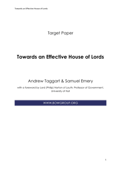 Towards an Effective House of Lords Final