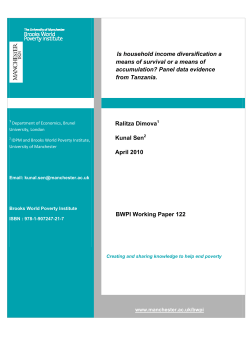 Is household income diversification a means of survival or a means