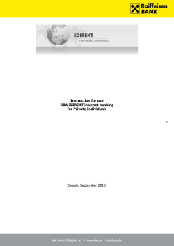 Instructions for iDirekt Internet banking for private individuals