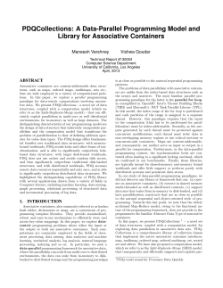 PDQCollections: A Data-Parallel Programming