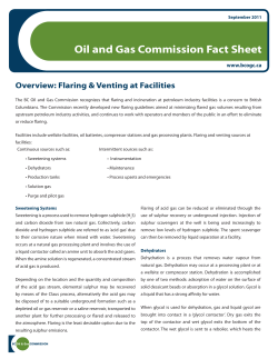 Oil and Gas Commission Fact Sheet