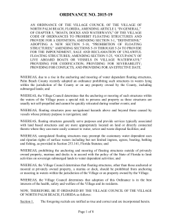 ordinance 2007 - North Palm Beach