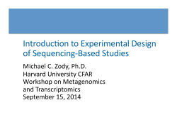 Genomics Study Design
