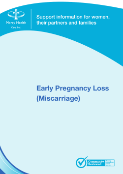 Miscarriage - Mercy Health