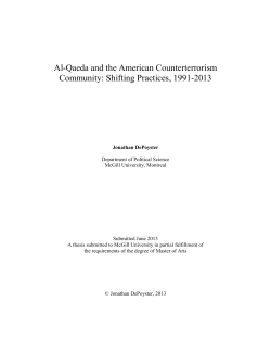 Al-Qaeda and the American Counterterrorism