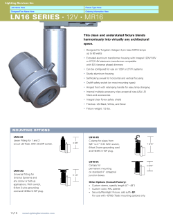 LN16 Spec Sheet - Lighting Services Inc
