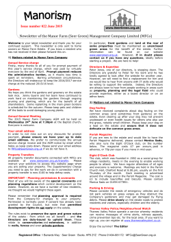 Garden maintenance - Manor Farm (Seer Green)