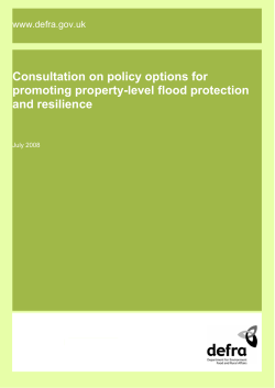 Consultation on policy options for promoting property-level