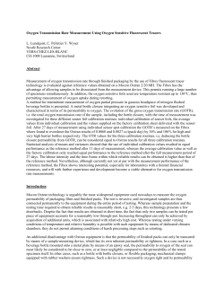 Oxygen Transmission Rate Measurement Using Oxygen