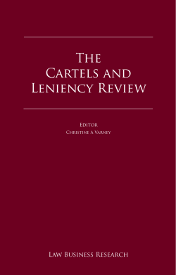 The Cartels and Leniency Review