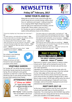 NEWSLETTER - St Saviours Infant School
