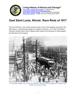East Saint Louis, Illinois Race Riot of July 2, 1917