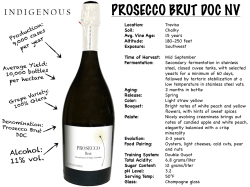 PROSECCO BRUT DOC NV - Indigenous Selections