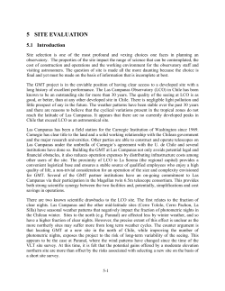 5 SITE EVALUATION