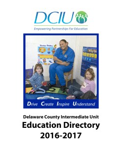 DCIU Education Directory 2016-2017