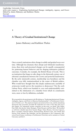 A Theory of Gradual Institutional Change - Assets