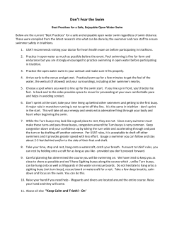 Open Water Swim Best Practices