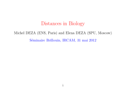 Distances in Biology - RepMus
