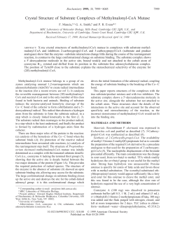 Crystal Structure of Substrate Complexes of