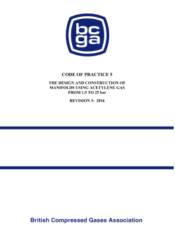 CODE OF PRACTICE 5 - British Compressed Gases Association