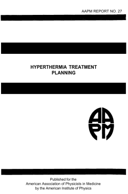 hyperthermia treatment planning