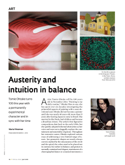 Austerity and intuition in balance