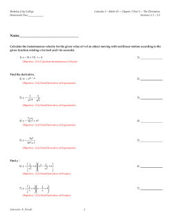 Homework 3 – Ch 3 Part 1