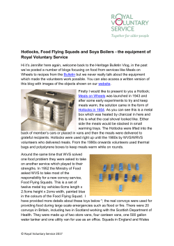 Hotlocks, Food Flying Squads and Soya Boilers